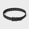 Boys' Webbed Belt with Grommets - Cat & Jack™ Black - 2 of 3