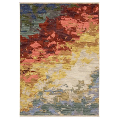 Oriental Weavers Soleri SOL04 Beige/ Multi Indoor Area Rug - 2' x 3'