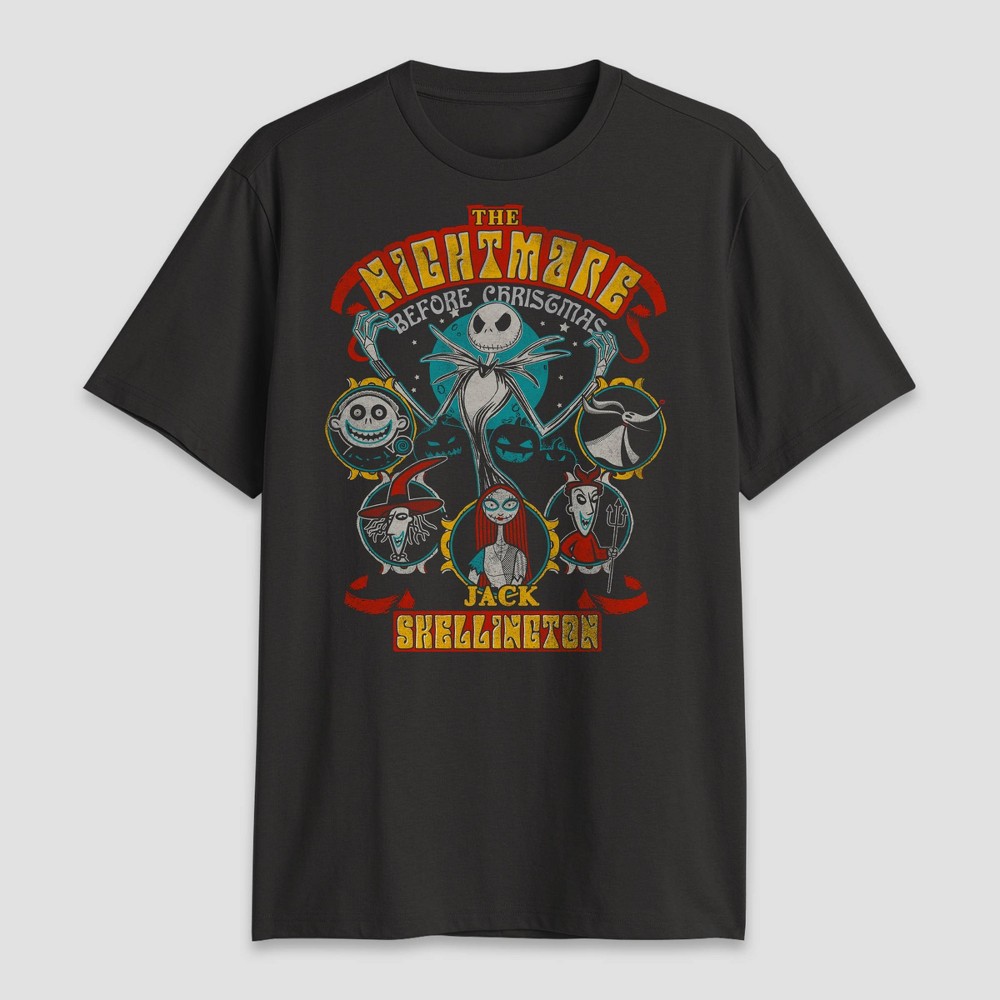 Men's Disney NBC Jack Skellington T-Shirt - Black 
