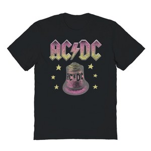 Acdc Men's Pink Bell Short Sleeve Graphic Cotton T-Shirt - 1 of 1