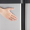 16 Gallon Dual Compartment Trash & Recycling Bin, Stainless Steel Kitchen Garbage Can with Hands-Free Step Pedal, Fingerprint-Resistant Lids - 3 of 4