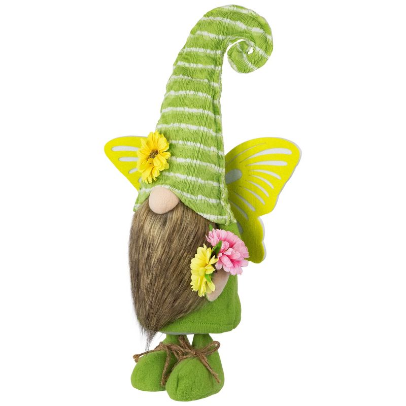 Northlight Butterfly Gnome Spring Figurine - 16" - Green and Yellow, 3 of 6