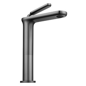 Aquaterior Single Handle Bathroom Vessel Sink Faucet Rv Lavatory Vanity Mixer Tap Grey Gun Gray - 1 of 4