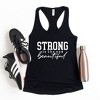 Simply Sage Market Women's Strong Is The New Beautiful Racerback Tank - 3 of 4