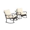 CAVINAS Patio Table and Chairs Set with Glass Coffee Table, Rattan Patio Conversation Sets, Modern Outdoor Sofa Set for Backyard, Poolside - 4 of 4