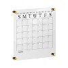Martha Stewart Acrylic Monthly Dry Erase Wall Calendar Black Print Clear: Office Wall Organizer, Desk Organization Set - 4 of 4