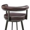 PAGED Swivel Bar Stools Faux Leather Counter Stools with Footrest, Island Chairs for Home Pub - 4 of 4