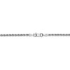 Black Bow Jewelry 2mm, 14k White Gold, Diamond Cut Solid Rope Chain Necklace - 4 of 4