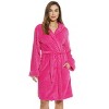 Just Love Womens Plush Solid Robe | Ladies Hooded Bathrobe - 3 of 3