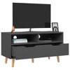 vidaXL TV Stand Gray 35.4 in.x15.7 in.x19.1 in. Engineered Wood - 3 of 4