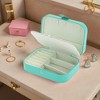 Unique Bargains Portable Jewelry Box for Women Girls Display Storage Jewelry Earrings Rings Necklaces - 2 of 4