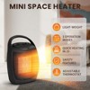 R.W.FLAME Portable Electric Space Heater, Small Ceramic Heater Fan with Thermostat, Overheat Protection,Fast Heating for Home/Office - 2 of 4