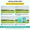 Portable Greenhouse with Thickened PE Cover & Roll-up Zipper Door - Walk-in Tunnels for Seedlings, Flowers, 4/12-Tier Shelves (Green, House/Dome) - 4 of 4