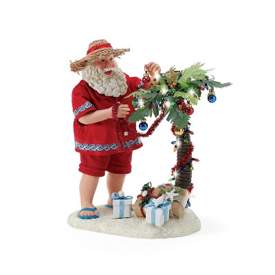 Department 56 Dept 56 Possible Dreams Santa By The Sea Christmas Lighted  Palm Figure