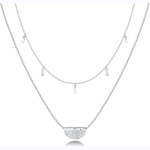 14K Gold Plated Layered Necklace Set 6 Minimalist Pendant Styles - 1 of 4