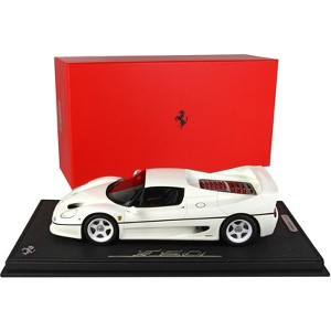 1995 Ferrari F50 Coupe Avus White with DISPLAY CASE Limited Edition to 40 pieces Worldwide 1/18 Model Car by BBR - 1 of 4