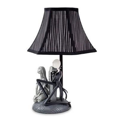 Black and Gray Cotton Shade Novelty Table Lamp