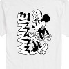 Men's - Disney - Minnie Black and White Animation Short Sleeve Graphic T-Shirt - 2 of 4