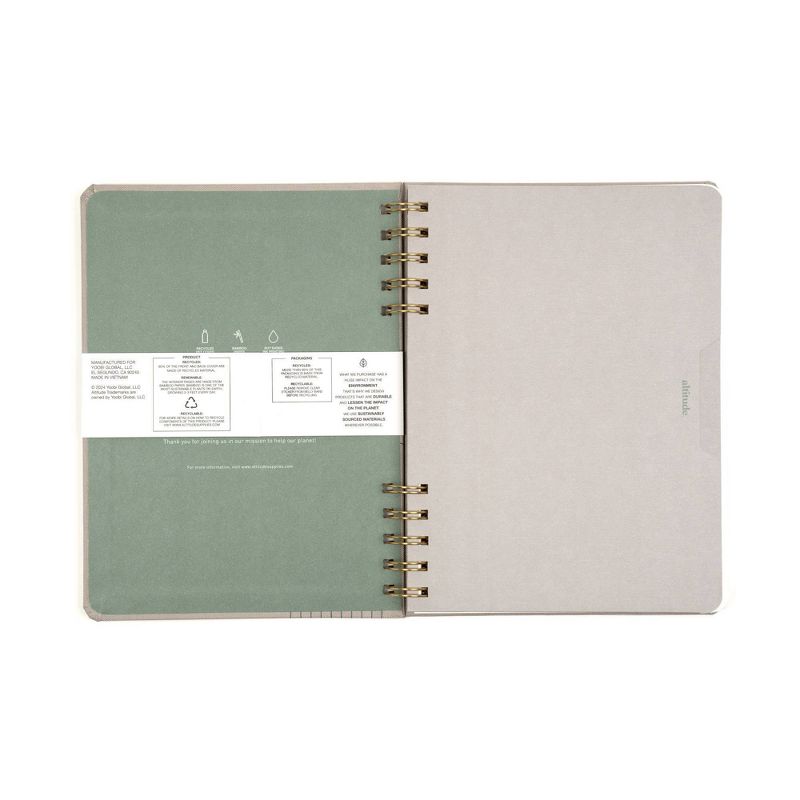 Altitude 160pg Ruled Journal 8.5&#34;x6.25&#34; Split Wire Warm Gray, 3 of 10
