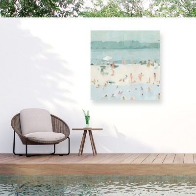 "Sea Glass Sandbar I" Outdoor Canvas