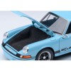 Porsche 911 Carrera 2.7 RS Gulf Blue with Black Stripes and Wheels 1/18 Model Car by Autoart - 3 of 4