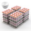 NewHome  20 Sets Clear Cupcake Boxes with High Dome Lids & 240 Liners, Stackable Disposable Carrier Clear - 3 of 4