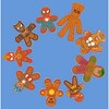 Boy's Marvel Christmas Gingerbread Cookie Circle Performance Tee - 2 of 4
