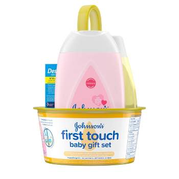 Johnson's First Touch Baby Bath and Body Gift Set - 3ct
