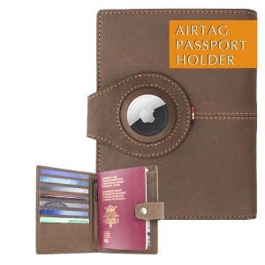 Generic Passport Holder with AirTag, Passport Wallet with RFID, Travel Accessories - 1 of 4
