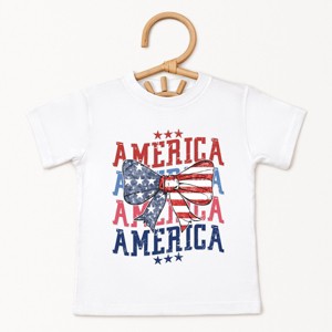 The Juniper Shop America Wave Stacked Coquette Toddler Short Sleeve Tee - 1 of 4