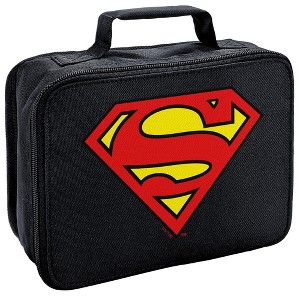 Superman Classic S-Shield Logo Insulated Soft Sided Lunch Box - 1 of 4