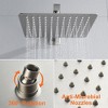 CLIHOME Single Handle 1-Spray Wall Mounted Tub and Shower Faucet 1.8 GPM with 10 in. Shower Head (Valve Included) - 4 of 4