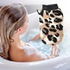 Unique Bargains Shower Gloves 8.66"x5.51" Black White 1 Pc - 2 of 4