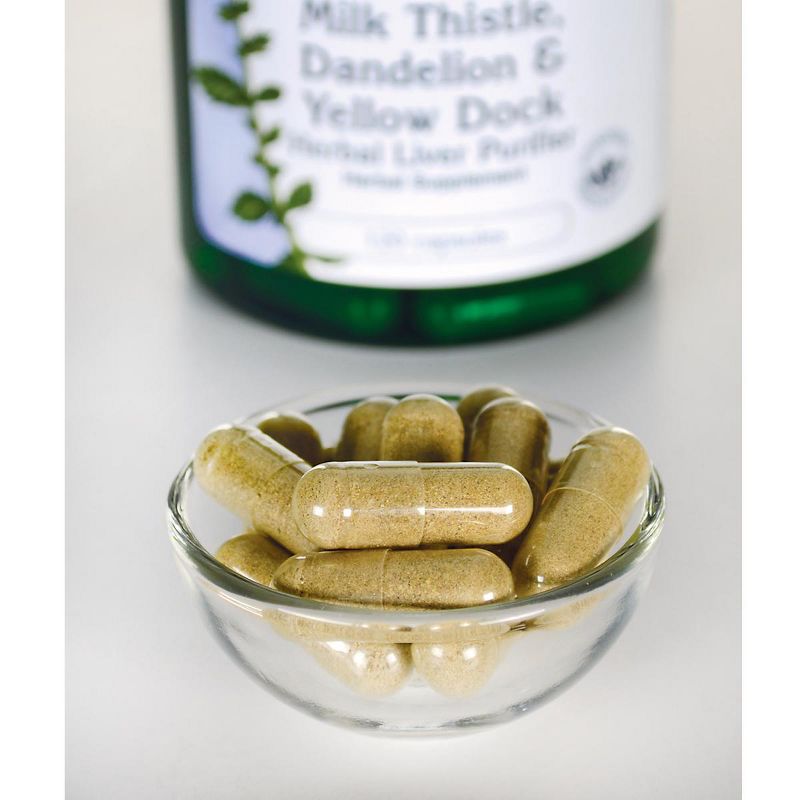 Swanson Herbal Supplements Milk Thistle, Dandelion & Yellow Dock Capsule 120ct, 3 of 4