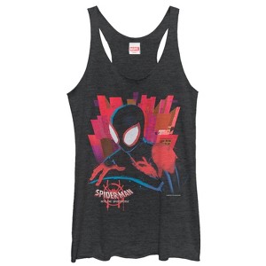 Women's Marvel Spider-Man: Into the Spider-Verse City Racerback Tank Top - 1 of 3