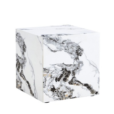 NicBex Square Coffee Table with Textured/Marble Patterns for Living Room,Bedroom