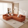 L-Shape Sectional Couch with Chaise,Modern Modular Sofa with Deep Seat, Upholstered Couches for Living Room Bedroom,No Assembly Required - 2 of 4