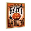 Stupell Industries Happy Halloween with Crows Floating Frame Canvas Art, Gold, 25" x 31" - 2 of 4