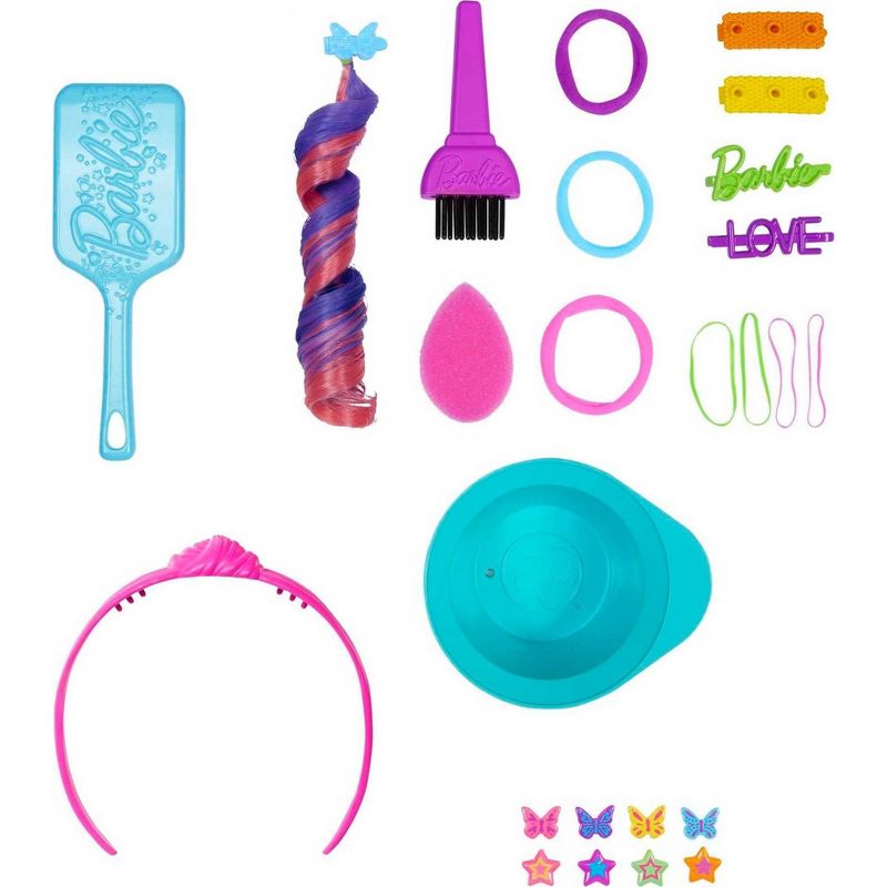 Barbie Totally Hair Neon Rainbow Deluxe Styling Head, 4 of 7