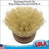 Lola Products Replacement Head For the Original Tampico Vegetable & Dish Brush,  Birch Hardwood & Tampico Bristles, Reusable & Washable, 3 Pack - 2 of 4
