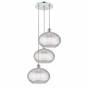 Ithaca - 3 Light Cord Hung Multi Pendant In Industrial Style-33 Inches Tall and 18.5 Inches Wide - 1 of 1