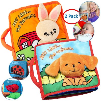 Image of ToBe ReadyForLife Stimulating Baby Books 0-12 Months Infants- Pack of 2, Blue