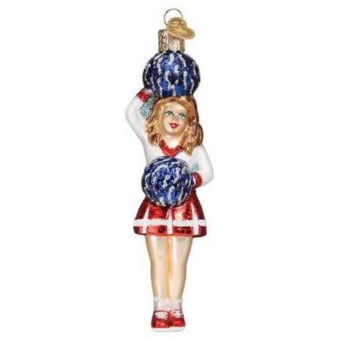 Old World Christmas 5.75 In Cheerleader Go Fight Win Tree Ornaments - image 1 of 3