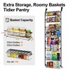 MOEPISY Over the Door Organizer - 8-Tier Metal Pantry Organizer, Black - 4 of 4