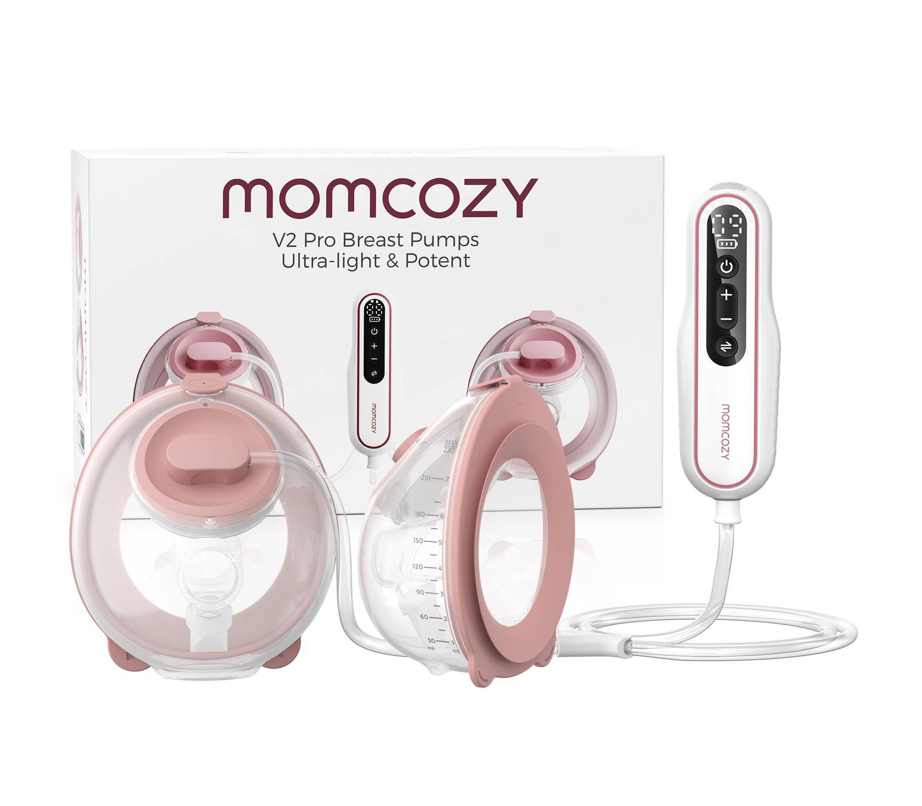 Momcozy Ultra-Light & Hands Free Breast Pump - V2 Pro