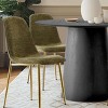 5 PCS Dining Table Set for 4 Modern Wood Round Table With 4 Upholstered Chairs for Dining Room,Farmhouse,Kitchen-Tanpinhause - 4 of 4