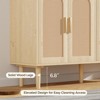 FONTOI 47.2" Storage Cabinet, Sideboard Cabinet with Round Handles, Buffet Cabinet with 4 Doors for Living Room, Dining Room, Wood, 47.2*13.8*29.9 - 4 of 4