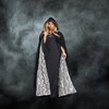 Underwraps 63" Deluxe Velvet Adult Costume Accessory Cape - Silver Satin Lining - 2 of 4