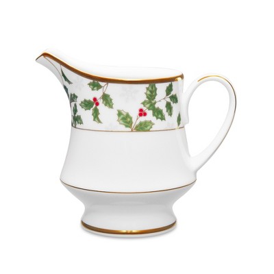 Noritake Holly and Berry Gold Creamer