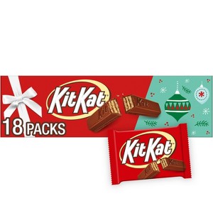 Kit Kat Christmas Milk Chocolate Wafer Candy Yardstick - 27oz/18ct - 1 of 4